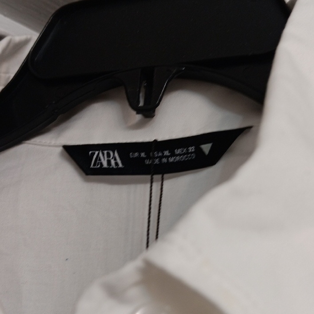 Zara White Oversized Button Down Shirt -NWT - Picture 2 of 6
